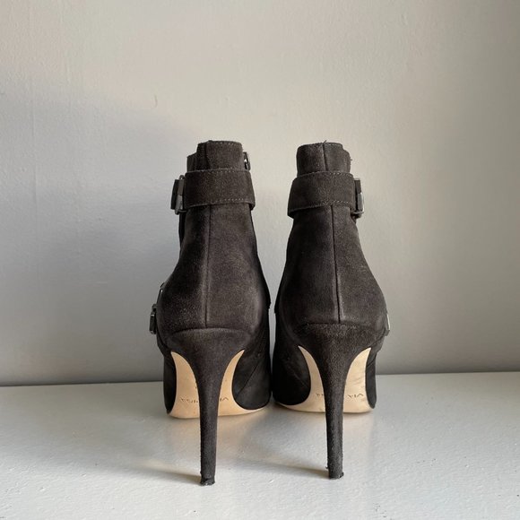 Via Spiga Booties in Graphite Suede - Picture 6 of 11